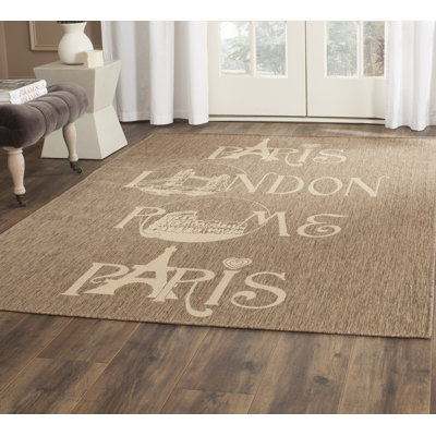 Lefler Geometric Brown/Beige Area Rug