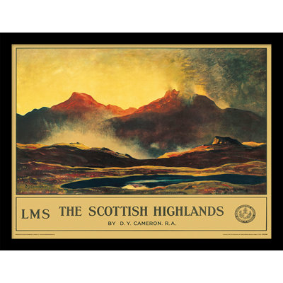 Scottish Highlands by D.Y. Cameron - No Frame Memorabilia