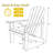 Brently Cedar Outdoor Adirondack Chair With Table-91073460