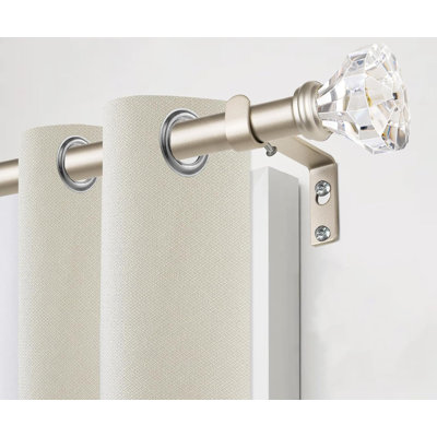 Curtain Rods for Windows 48 to 84 Inch 34 Inch Crystal Curtain Rod 32 to 86 Inch