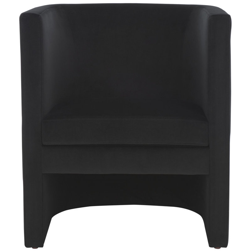 Jennabel Velvet Armchair, Black