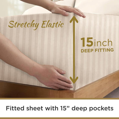 100% Microfiber Double Brushed Sheet Set - Extra-Soft & Wrinkle-Free - 15" Deep Pockets - Ideal for Dorms, Hospitals & Split Beds - 3 PC Set