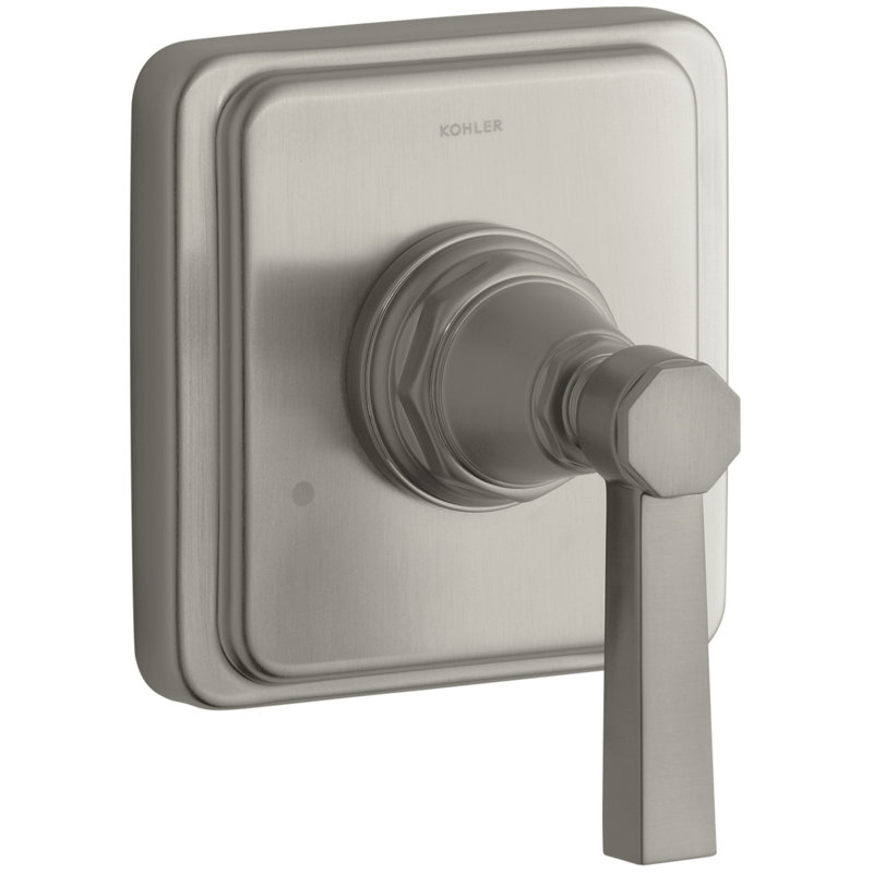 Pinstripe® Valve Trim with Pure Design Lever Handle for Transfer Valve, Requires Valve, Vibrant Brushed Nickel