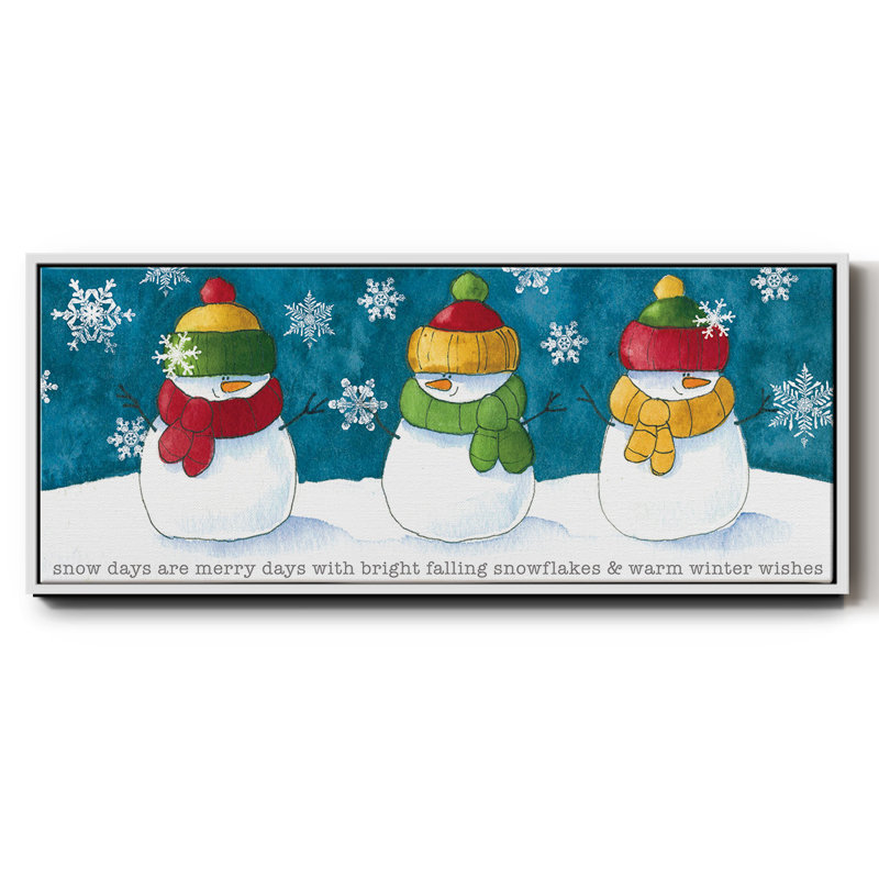 A Frosty Kiss - toile encadrée, H 8 po x l 20 po