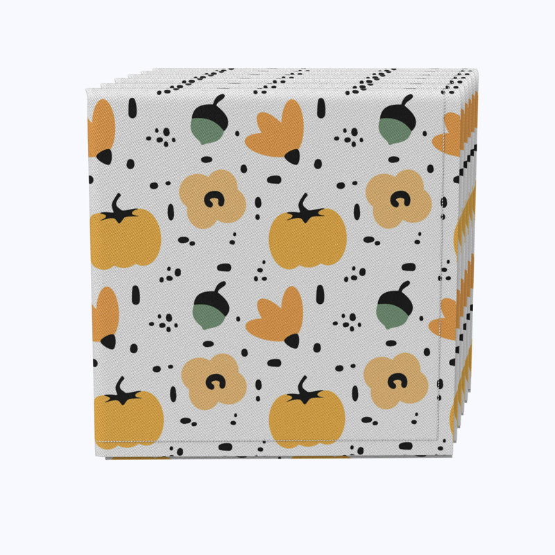 Cotton Abstract Square Napkin