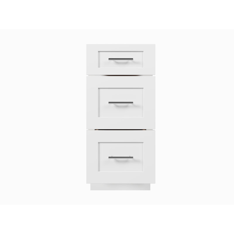 Disar 15'' Bathroom Vanity Base Only in WHITE, White