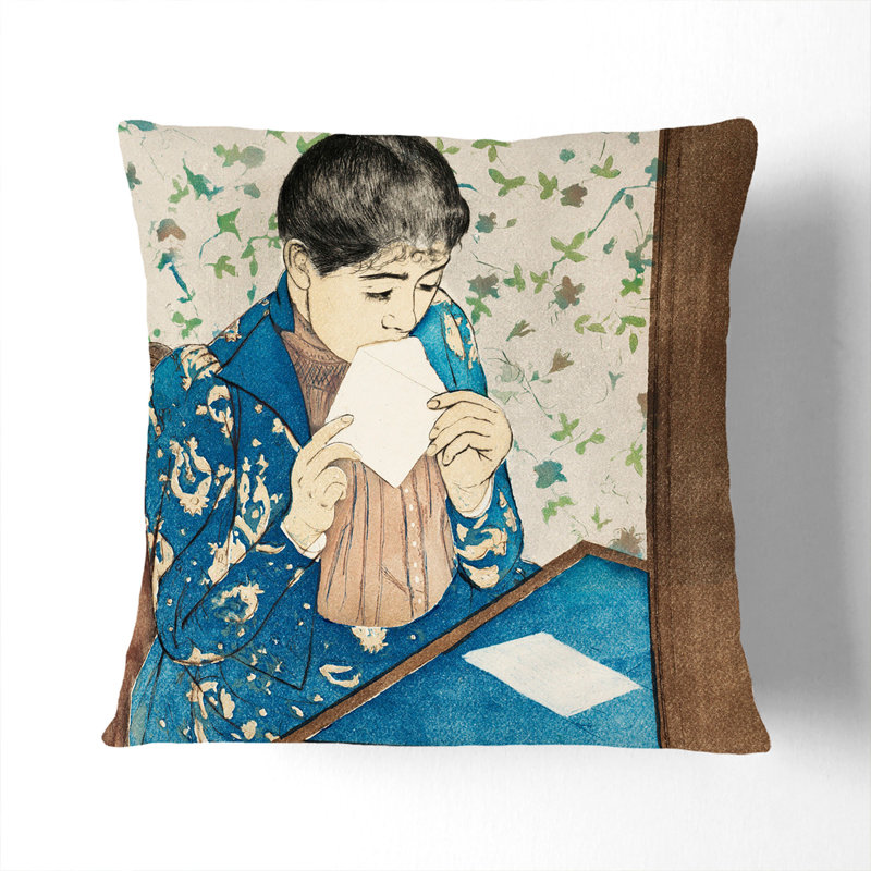 The Letter Square Throw Cushion, 55cm H x 55cm W x 20cm D