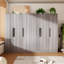 Armoire en bois manufacturé de 94,4 po Brijesh-1868406925