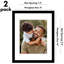 Cadre photo Americanflat - ensemble de 2 - cadre avec passe-partout - plexiglas poli-101177766-101177773