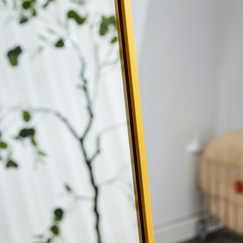 Miroir Adamariz, 48 po x 13,8 po, Doré, Métal métal