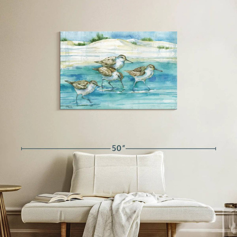 Sandy Sandpipers I, 24" H x 36" W