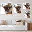 Horloge murale Portrait de bison sauvage-1124168633