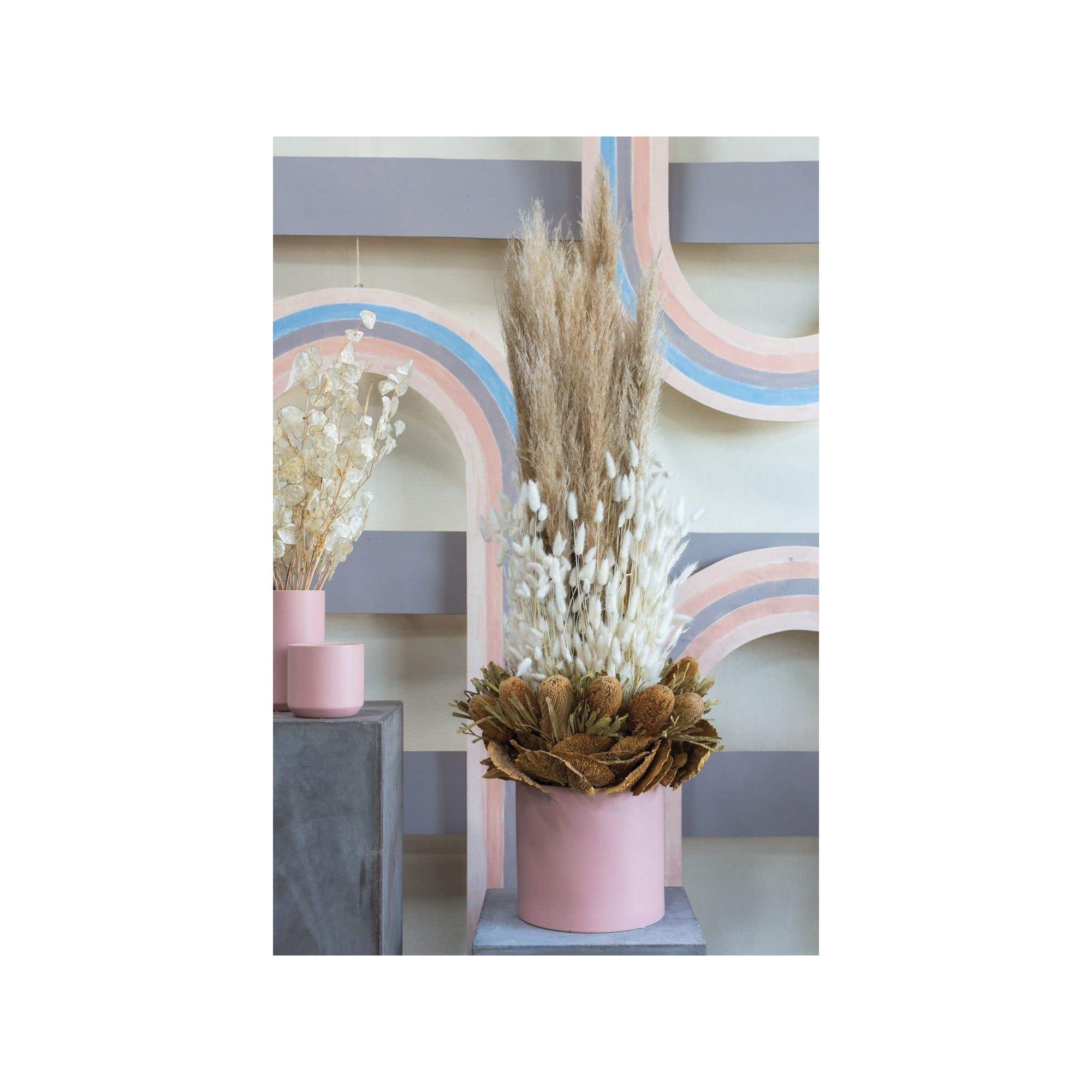 Parsons Handmade Ceramic Pot Planter, 10" H x 10.75" W x 10.75" D, Pink