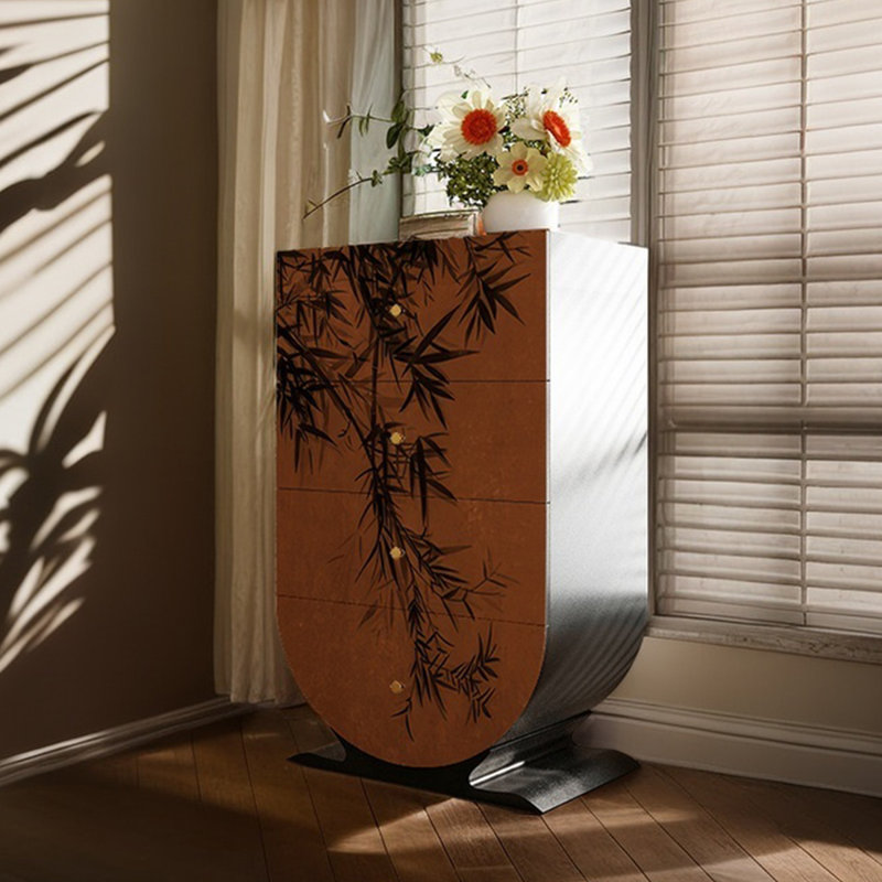 Modern multi-functional wooden accent chest