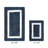 Broshous Premium 100% Cotton 2370 GSM 2-Piece Bath Rug Set, Ultra Plush Tufted Bathroom Mats, Super Absorbent OEKO-TEX® Certified, Reversible, Machine Washable, Spa-Like Comfort, Navy/White-542315534-601390767