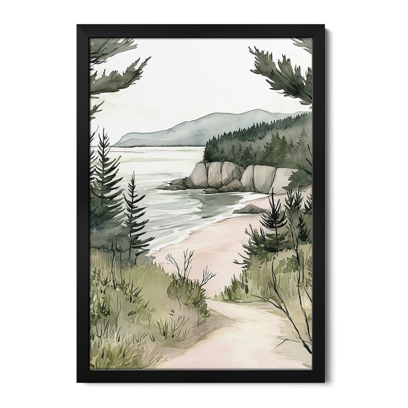 Coastal Calm VII - reproduction d'art mural - affiche de galerie, H 24 po x l 16 po