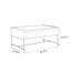 Table basse en bois massif au design rétro