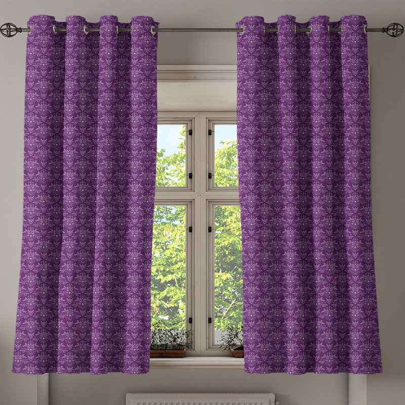 Sateen Blackout Curtain Pair, 50" W x 63" L