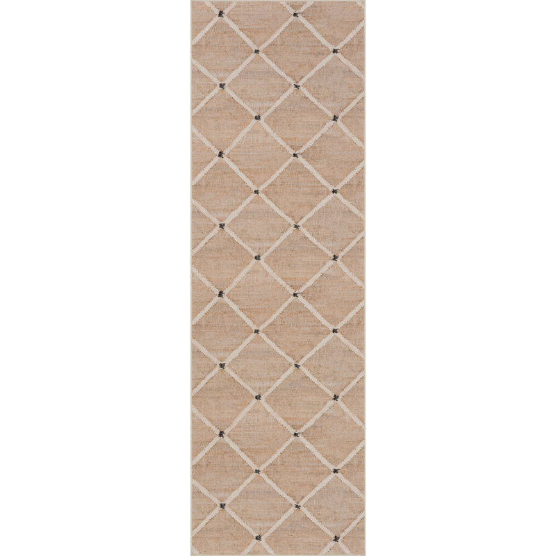 Tapis lavable à la machine Kali, Tapis de couloir 2 pi 6 po x 8 pi
