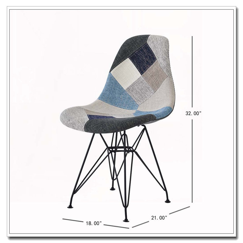 Patchwork Accent Chair Dining Armchair