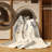 Machine Washable Hartsdale Hanukkah Modern & Contemporary Abstract Rug in Beige – White Binding-396624776