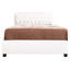 Très grand lit contemporain blanc avec matériaux - vaste espace de sommeil, conception épurée et simple à assembler