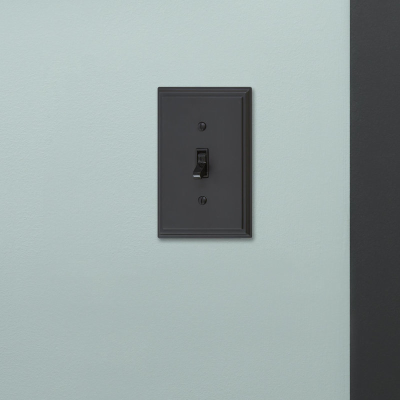 Mulholland 1-Gang Toggle Light Switch Wall Plate, Black Bronze