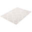 Tapis géométrique rectangulaire en polyester tissé à la machine 8 pi x 10 pi gris / blanc-820760163