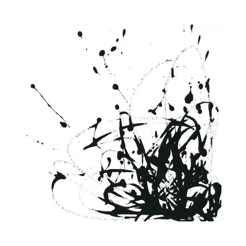 Onyx Expression II by June Erica Vess - Wrapped Canvas Painting, 30.48 cm H x 30.48 cm W