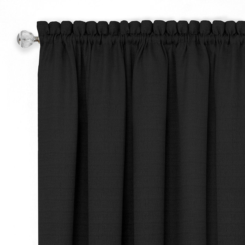 Ensemble de cantonnière 58 po Ryon, l 58 po x L 36 po, Noir