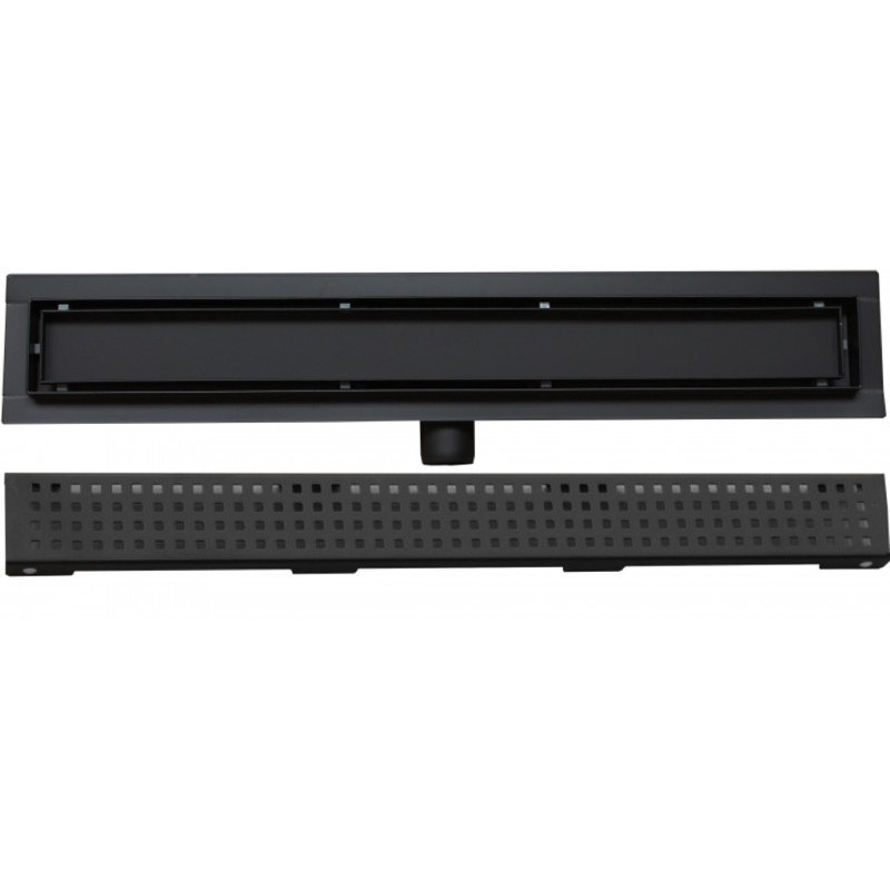 Bonapart Linear Grid Waste Shower Drain, 7cm H x 90cm W x 5cm D