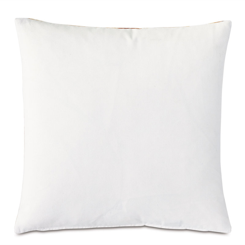 Housse et insert de coussin carré d'extérieur peint à la main Palmetto par Studio 773, Orangé
