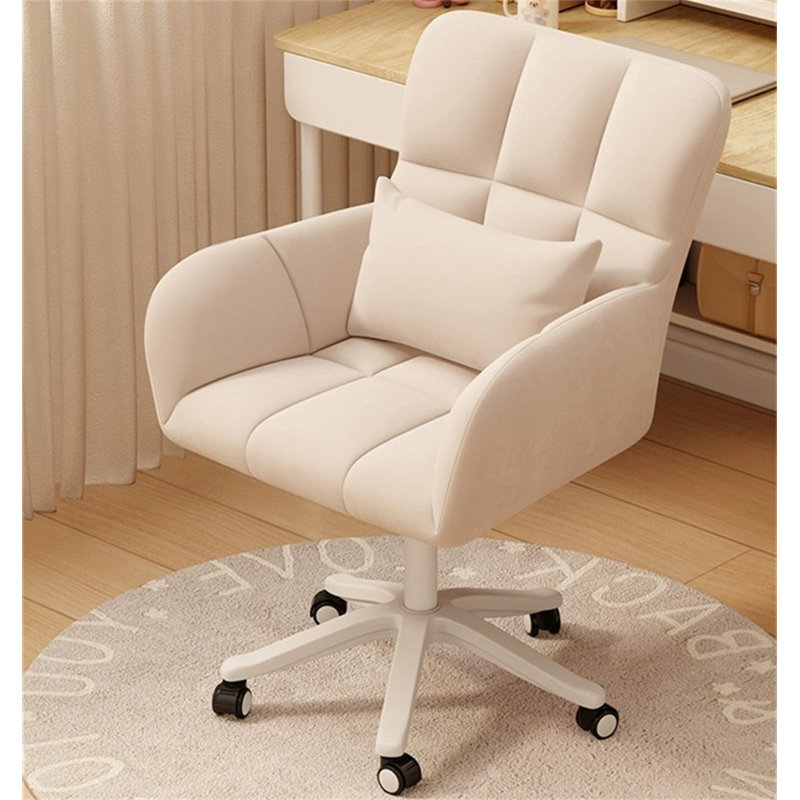 Chaise de travail en velours avec roulettes HOMeryte