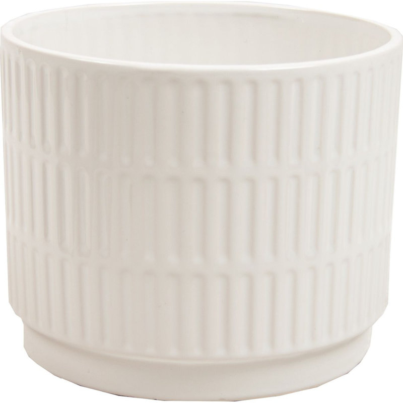 Gosa Ceramic Pot Planter, White