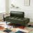 55"Inch Width Modern End of Bed Bench,Faux Leather Upholstered With side table-1527898786