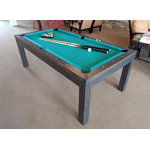 7' 3-in-1 Billiard, Table Tennis, Dining Top Table
