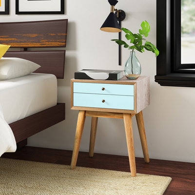 45.7cm W Solid Wood Bedside Table