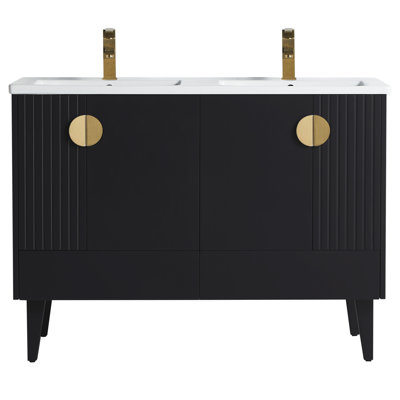 Ensemble de meuble-lavabo double 47 po Saimah