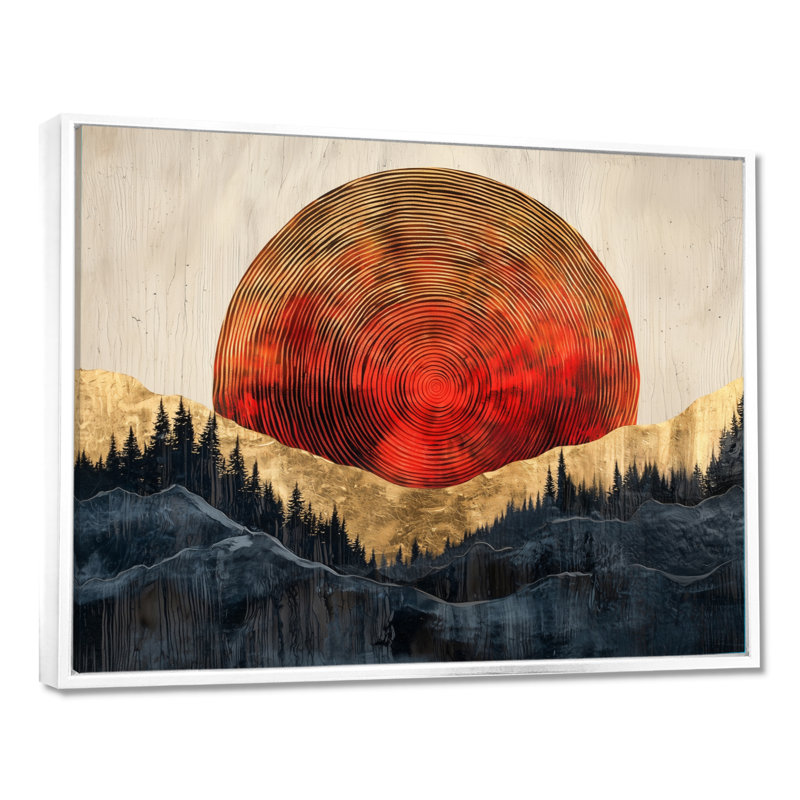 Graeff - Landscapes Canvas Art Print, H 34 po x l 44 po, Cadre flottant, Blanc