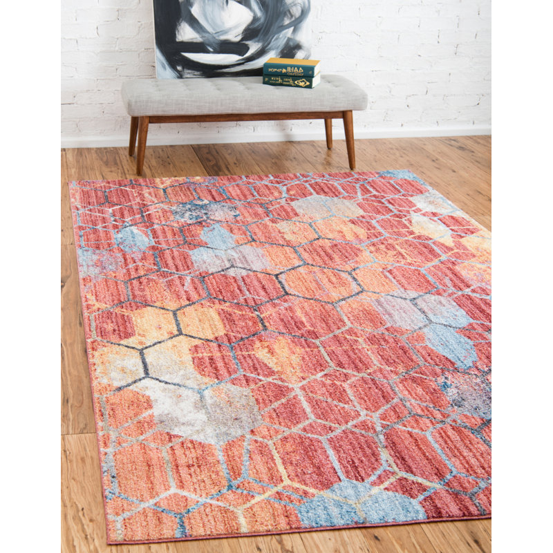 Beal Geometric Indoor Rug, Rectangle 8' x 11'