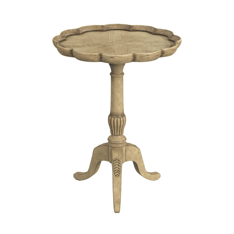 Table de bout à piédestal Ariad, Beige antique