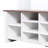 Farmhouse-Style 4-in-1 Hall Tree with 6 Hooks, Bench, Umbrella Holder, and 16-Compartment Shoe Organizer for Mudroom or Living Room.-2130144762