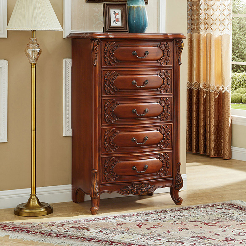 Armoire d'appoint en noyer massif, 42.91 cm H x 30.31 cm W x 17.32 cm D