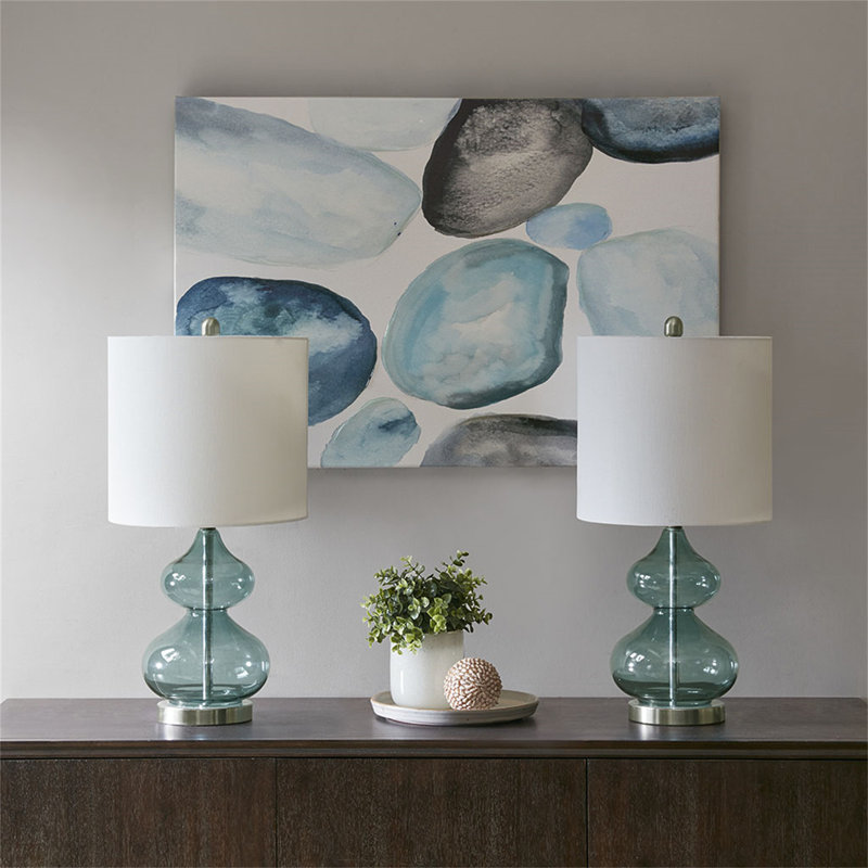 Lampe de table Ellipse, Bleu