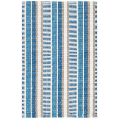 Always Greener Navy/French Blue Handwoven Indoor/Outdoor Rug