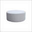 Table basse ronde rembourrée Boucle, polyvalente comme table de bout, repose-pieds et sièges supplémentaires pour les maisons modernes