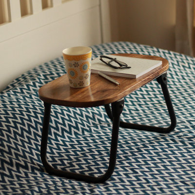 Solid Wood Folding Laptop Bed Table/ Breakfast Bed Table