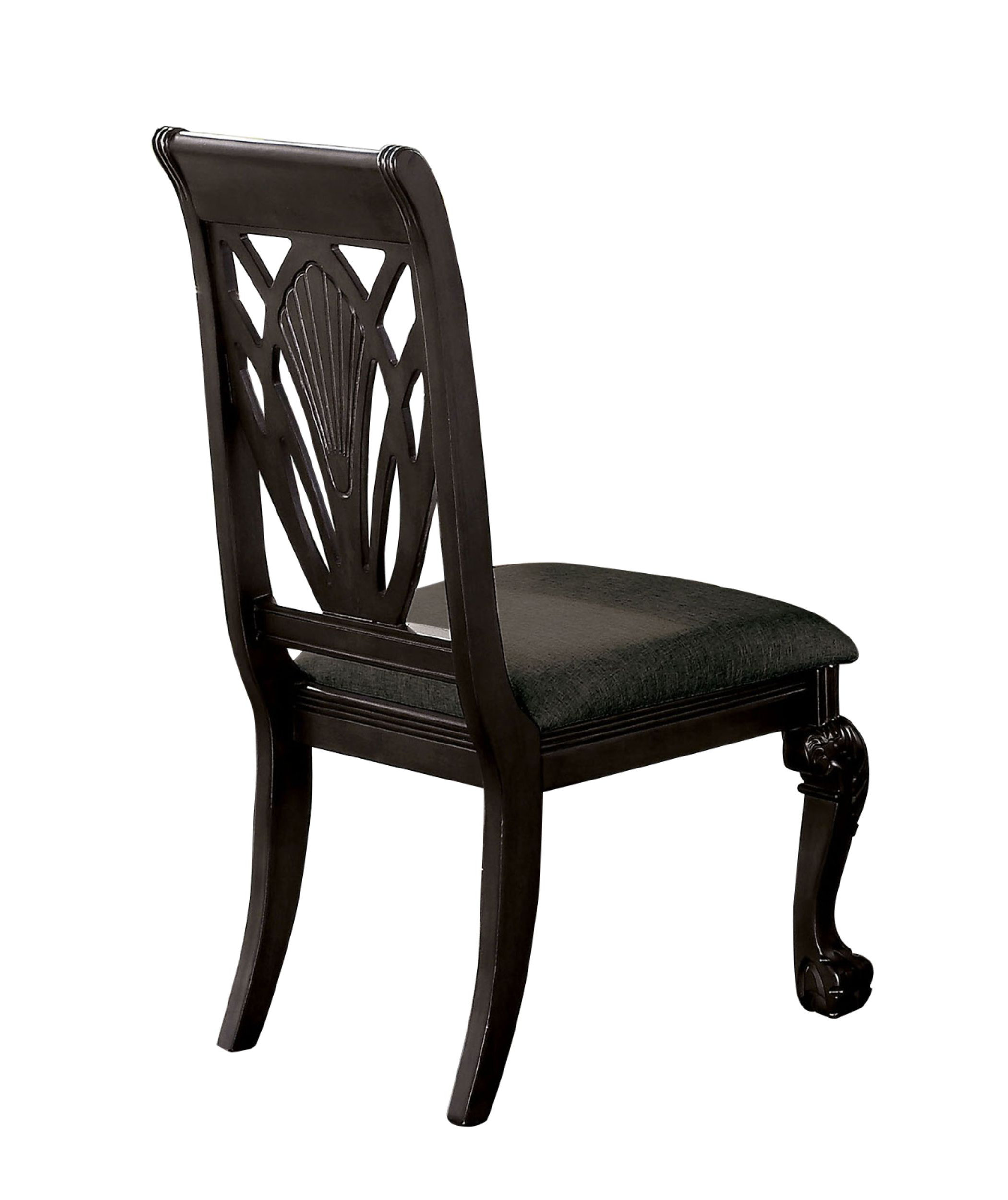 Grey queen anne chair hot sale