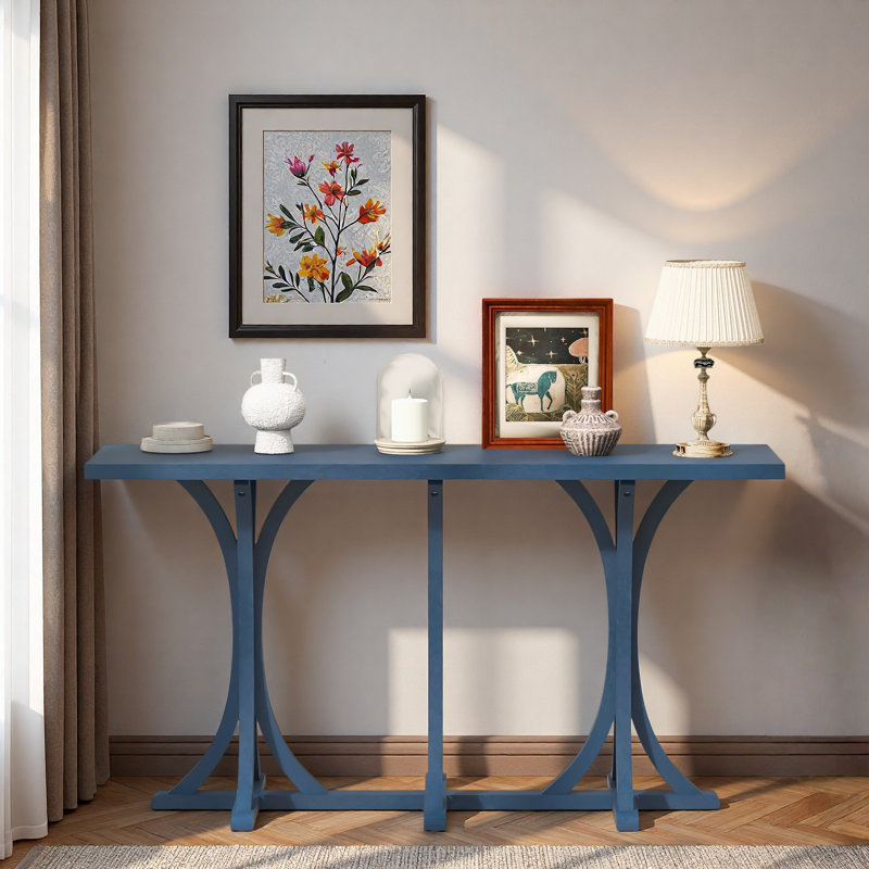 Console en bois 59,8 po, Marine