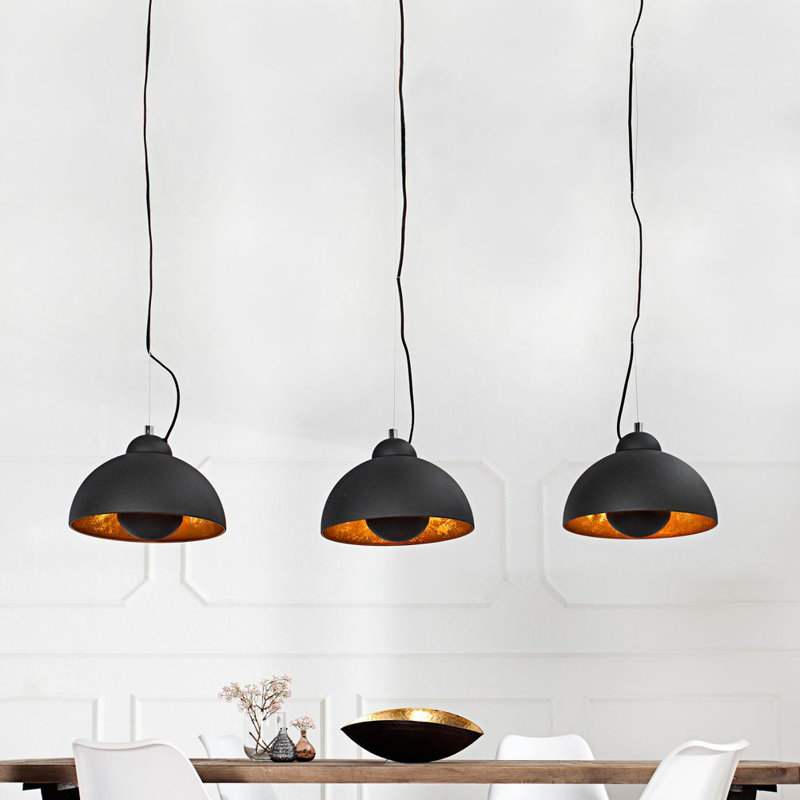 Fiedler 3 - Light Black Kitchen Island Pendant